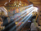 Александро-Невский  женский монастырь. Богослужение в зимнем храме